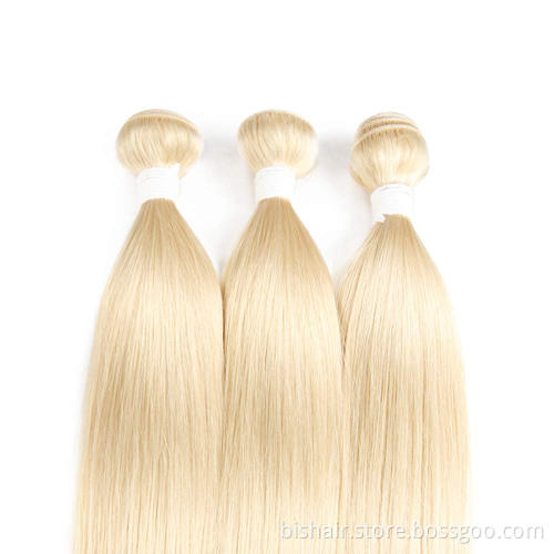 10A blonde 613 hair bundle 10-32 inch long straight hair 1/3/4 straight hair bundle 100% real hair, no knots, no shedding